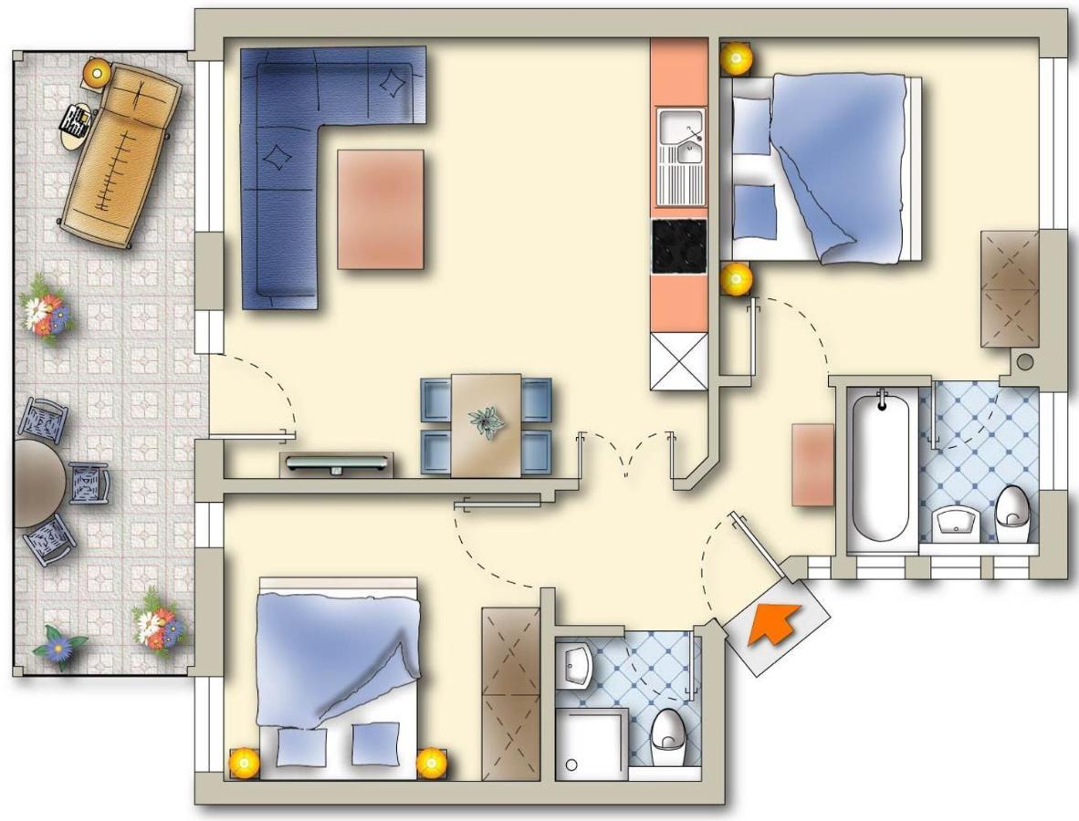 Komfort-Ferienwohnung Hansa By Meer-Ferienwohnungen Остзебад Бинц Экстерьер фото